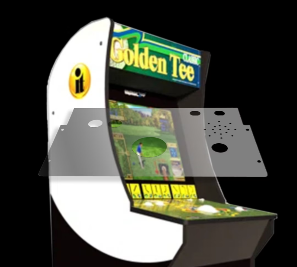 Arcade1up "Golden Tee" deck protector overlay - For the Arcade1up original "Golden Tee" (wave 1) deck (Copy)