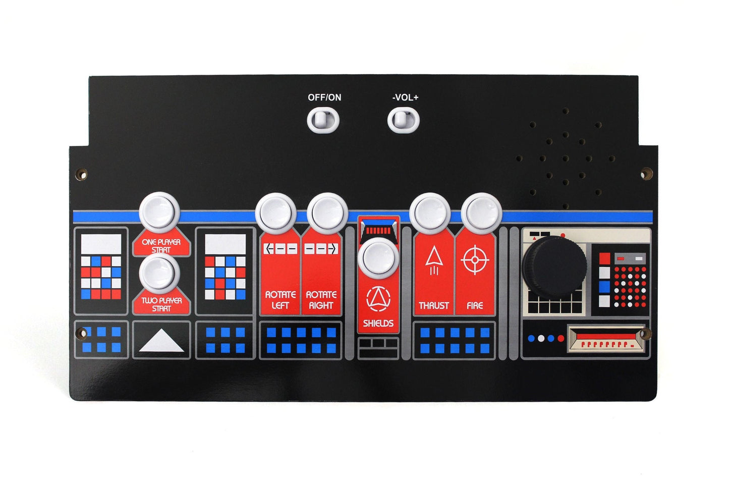 Arcade1up "Asteroids Deluxe" deck protector overlay - For the Arcade1up original "Asteroids Deluxe" (wave 1) deck