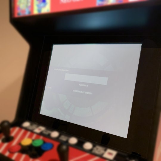 MVSX Classic NEOGEO Home Arcade acrylic glass w/black bezel - cut to exact size of original pane -  With mount holes