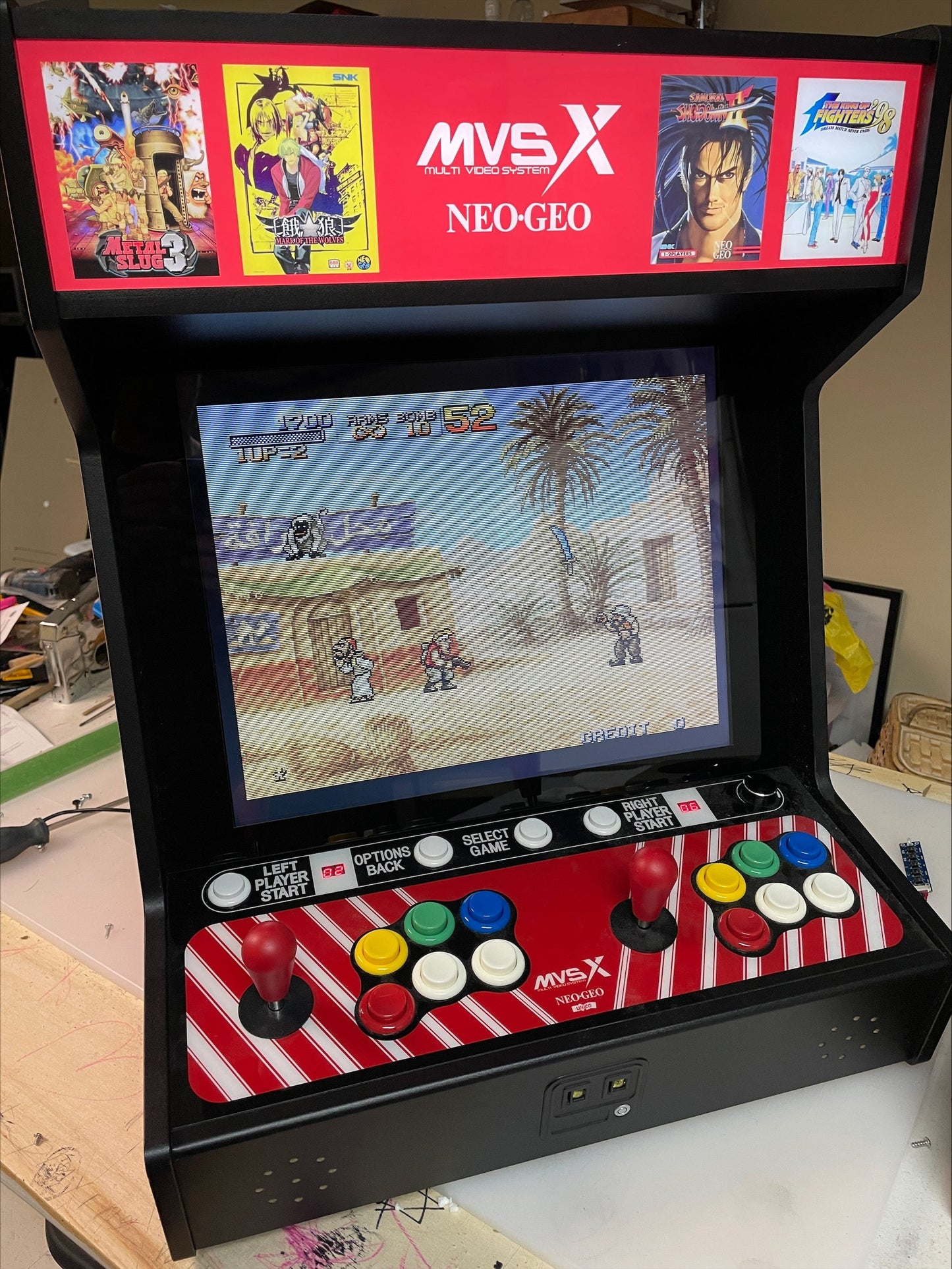 MVSX Classic NEOGEO 19" inch Home Arcade Unico monitor mount and glass kit!