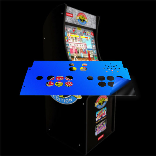Arcade1up "Street Fighter 2" deck protector overlay - For the Arcade1up original "Street Fighter 2" (wave 1) deck