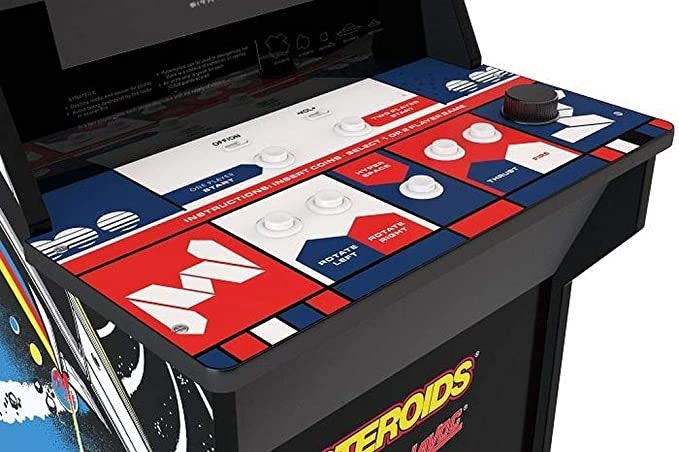 Arcade1up "Asteroids" deck protector overlay - For the Arcade1up original "Asteroids" (wave 1) deck