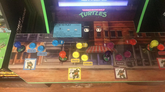 Arcade1up "TMNT" deck protector overlay - For the Arcade1up original "TMNT" deck